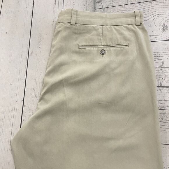 Tommy Bahama Men's W38 x L30 Tan Silk Blend Straight Flat Front Chino Pants - Picture 1 of 8